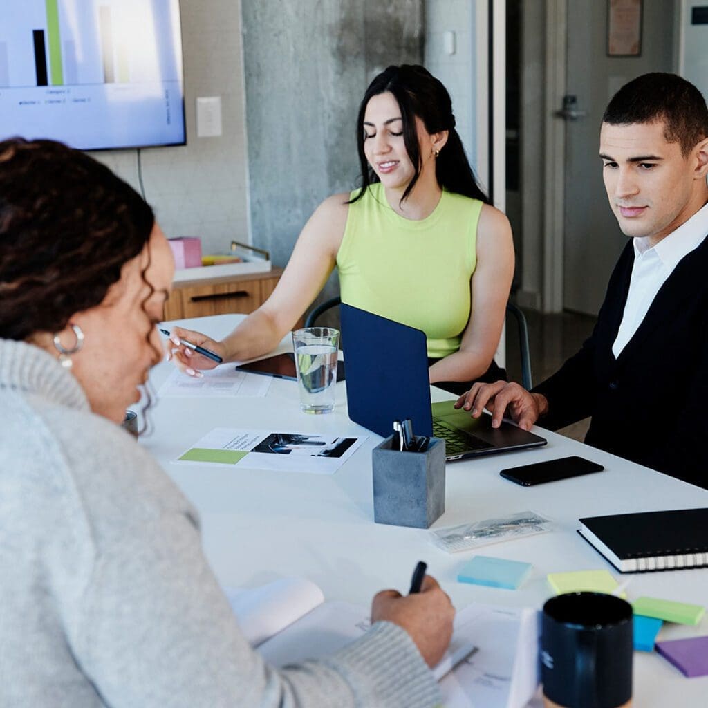 Business professionals in a conference meeting